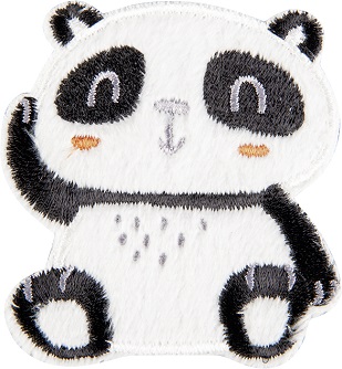 Applikation Motiv Panda 5.8 x 6.2cm