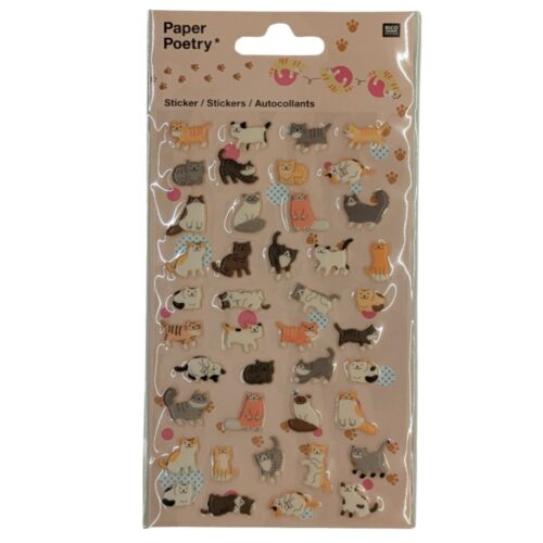 Rico Paper Poetry Sticker Katzen