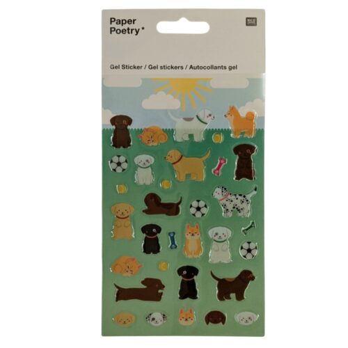 Rico Paper Poetry Gel-Sticker Hunde