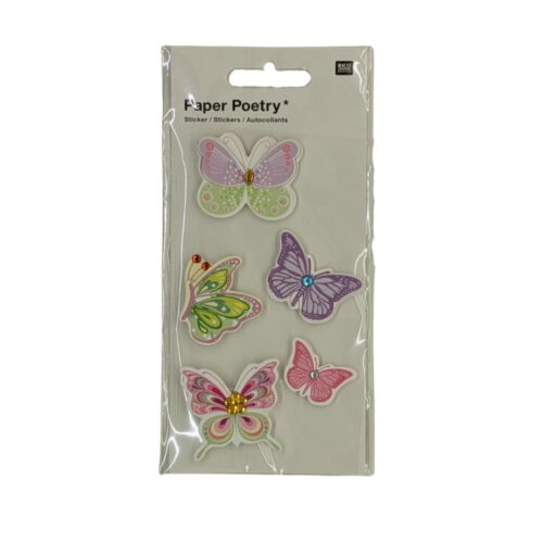 Rico Paper Poetry 3D-Sticker Schmetterling I