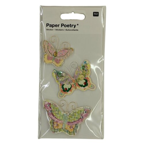 Rico Paper Poetry 3D-Sticker Schmetterling III