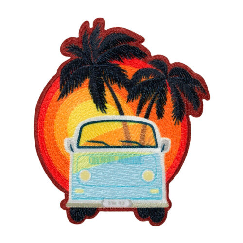 Applikation Motiv Bus mit Palmen