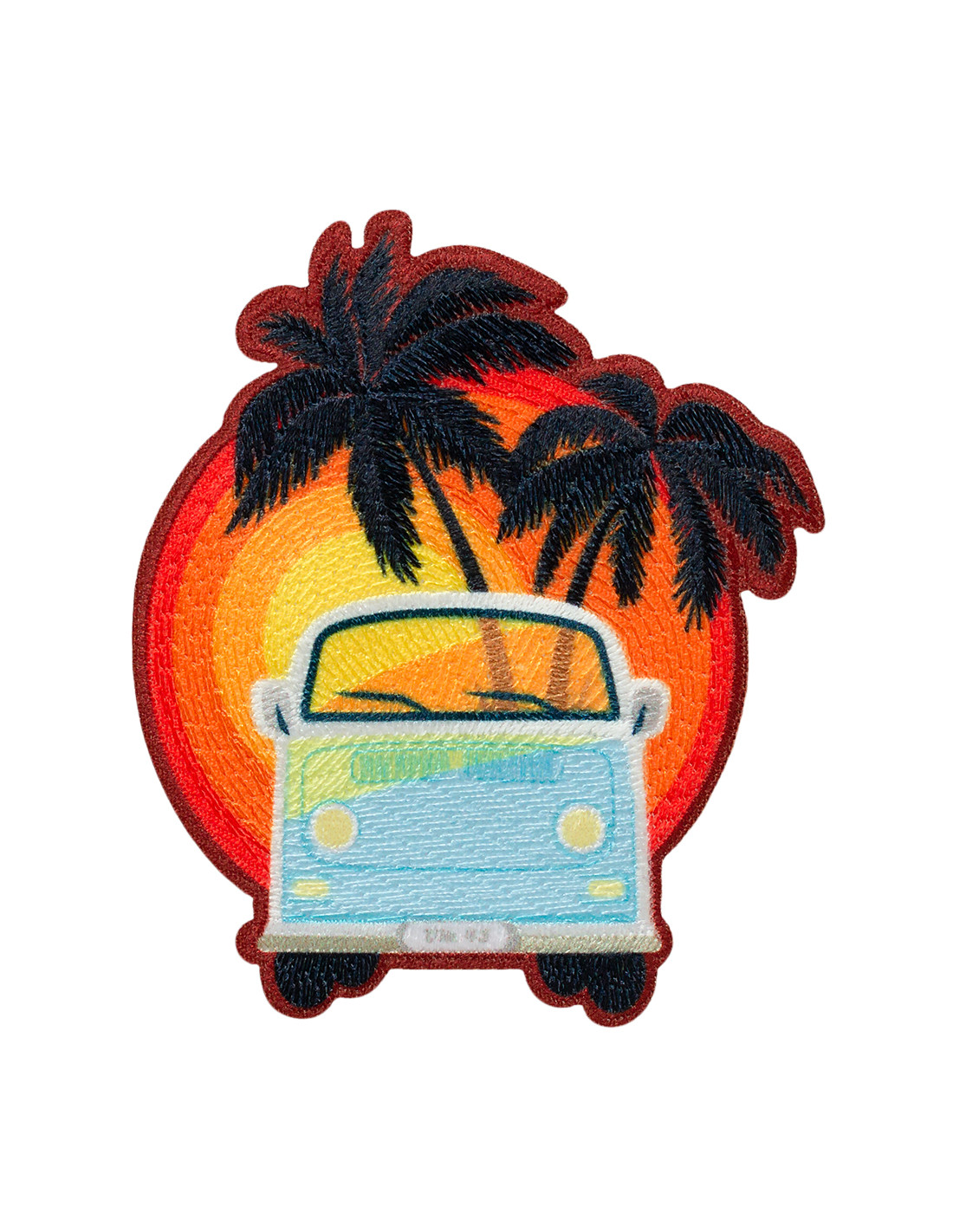 Applikation Motiv Bus mit Palmen 1 Applikation Motiv Bus mit Palmen