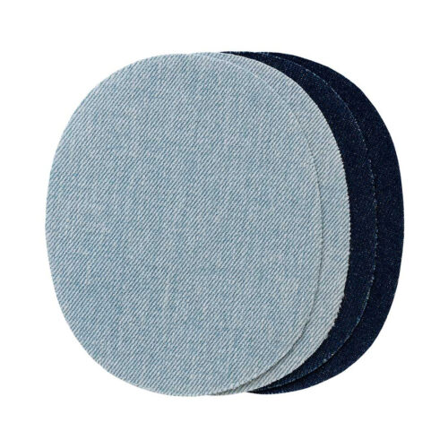 FLICKI 34 flicken patch buegelbild sparpack hell dunkelblau